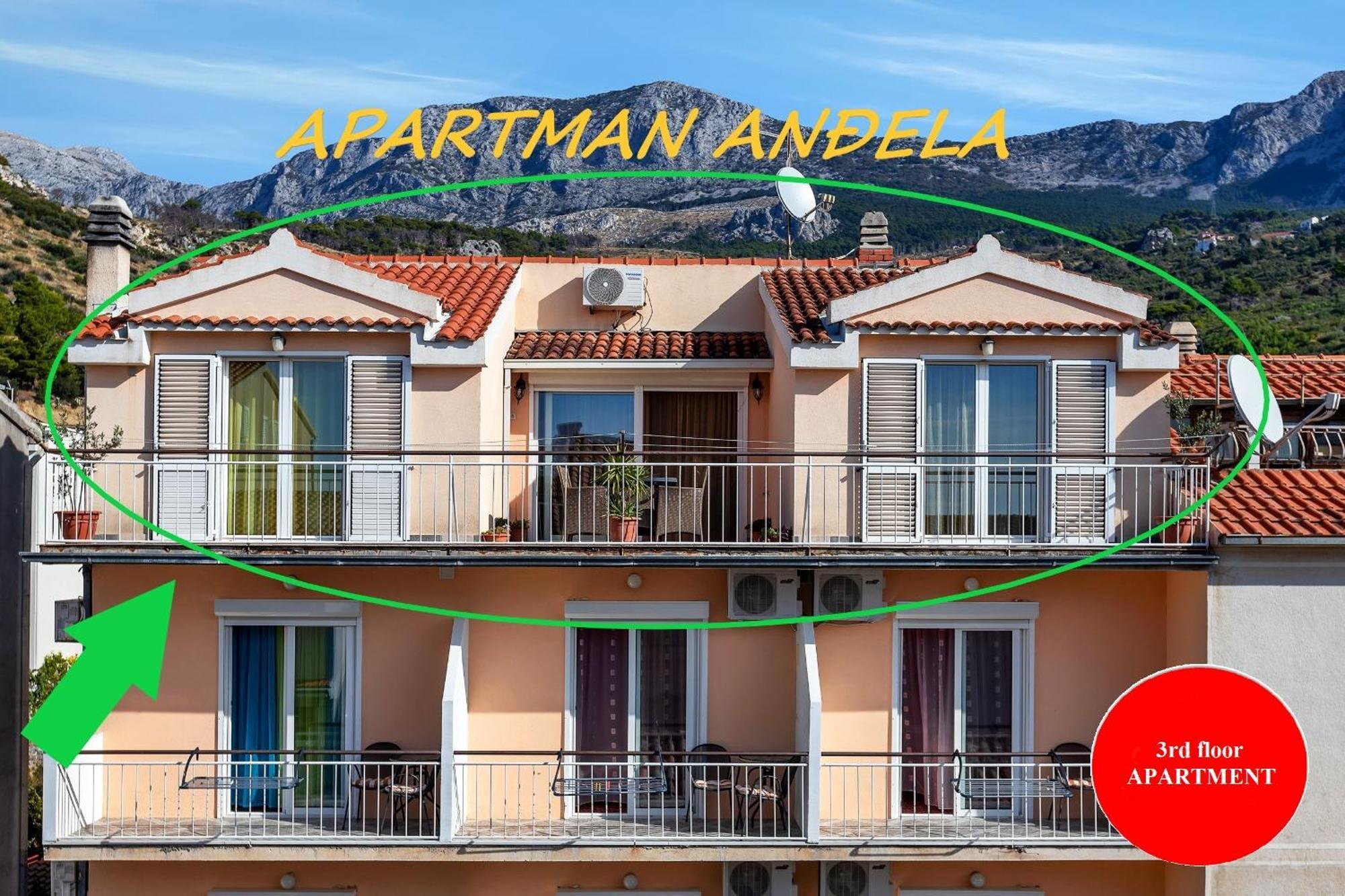Apartman Andela Podgora Exterior foto